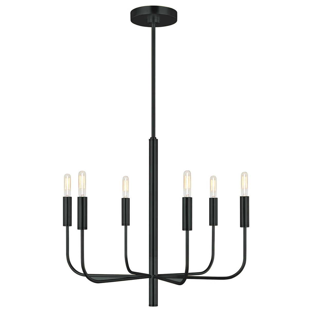Brianna 6 Light Chandelier - Black