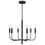 Brianna 6 Light Chandelier - Black