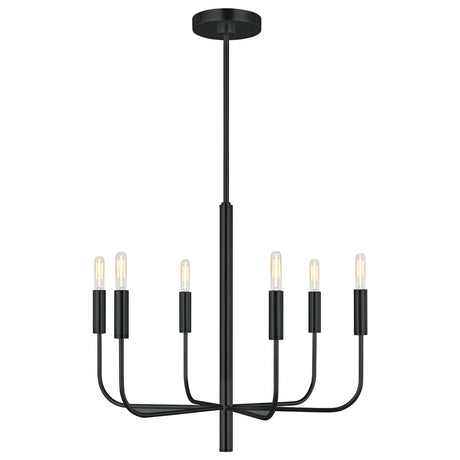 Brianna 6 Light Chandelier - Black