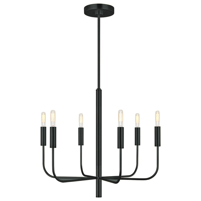 Brianna 6 Light Chandelier - Black