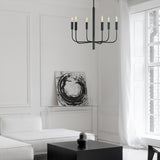 Brianna 6 Light Chandelier - Black