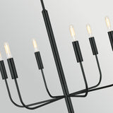 Brianna 6 Light Chandelier - Black