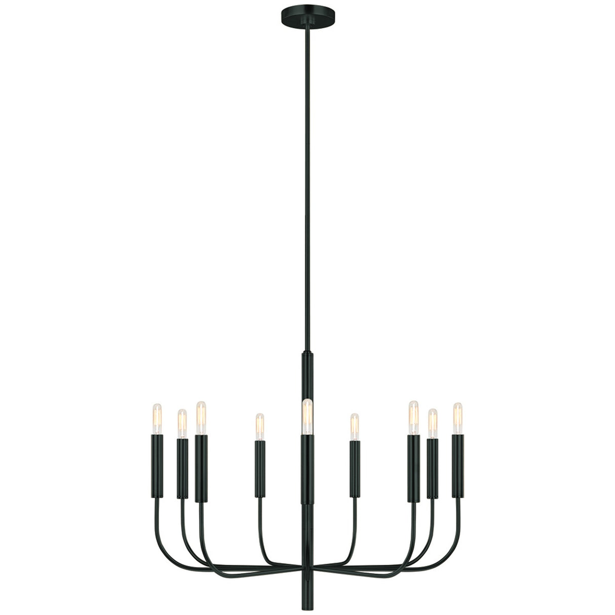 Brianna 9 Light Chandelier - Black