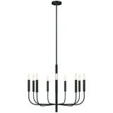 Brianna 9 Light Chandelier - Black