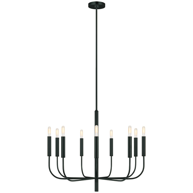 Brianna 9 Light Chandelier - Black