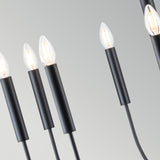 Brianna 9 Light Chandelier - Black