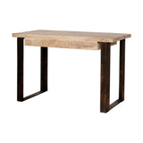 Fia Mango Wood & Iron Desk - Natural