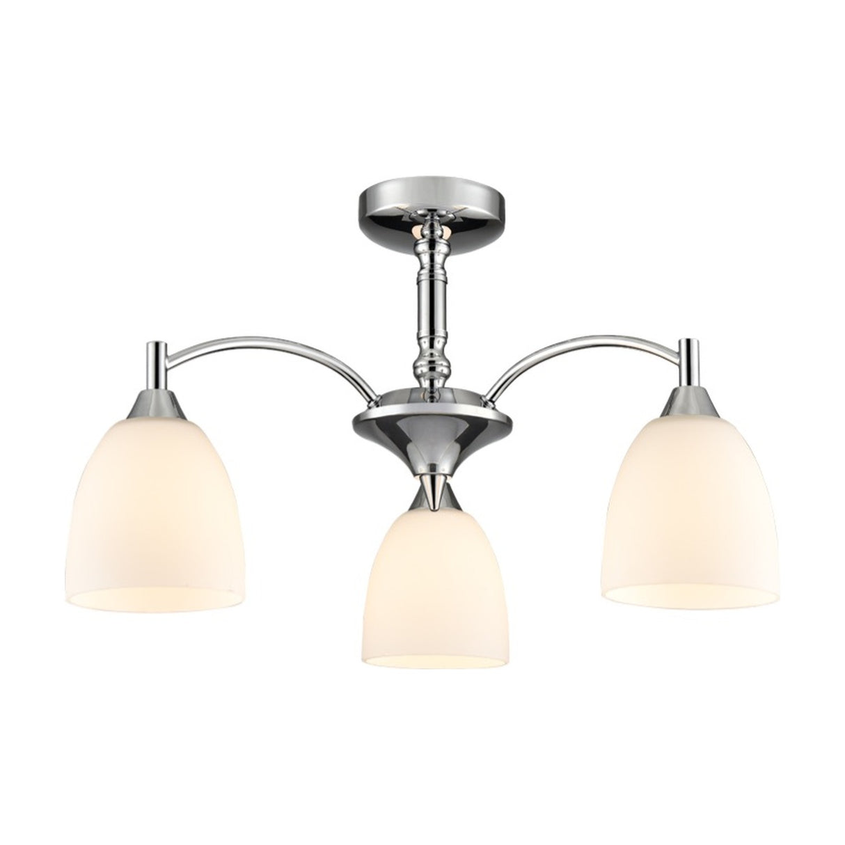 Emmy 3 light ceiling light in chrome finish