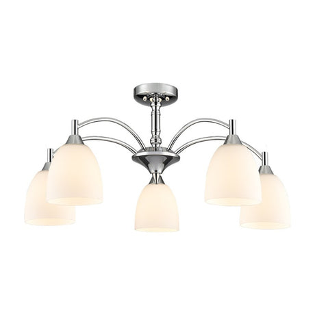 Emmy 5 light ceiling light in chrome finish