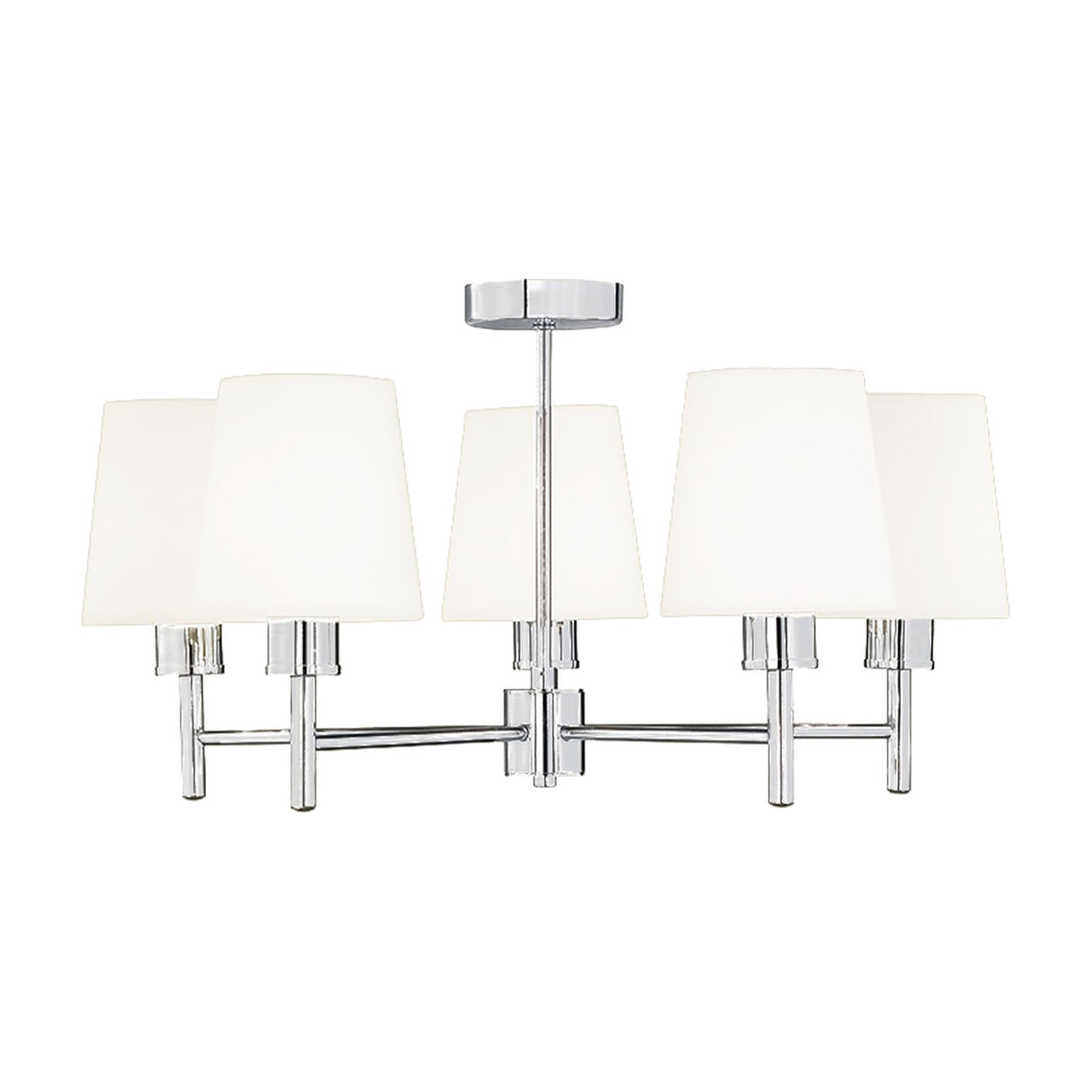 Turin 5 light ceiling light in chrome finish