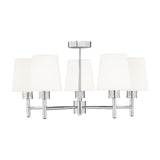 Turin 5 light ceiling light in chrome finish