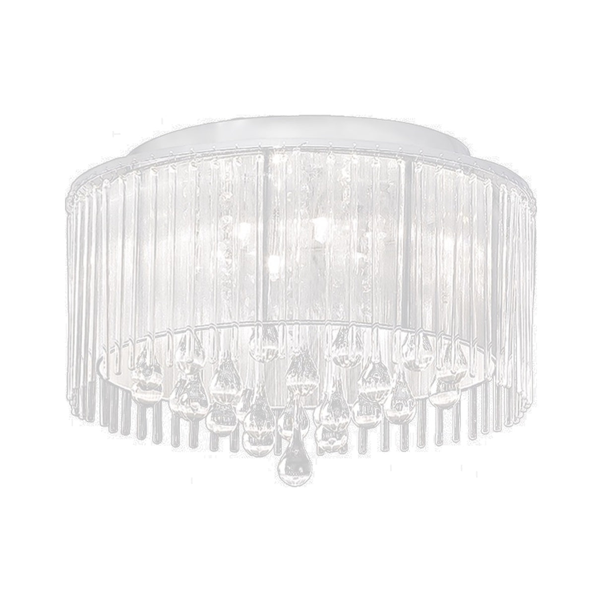 Spirit 6 light ceiling light in chrome finish