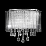 Spirit 2 light wall light in chrome finish, shown on a dark background