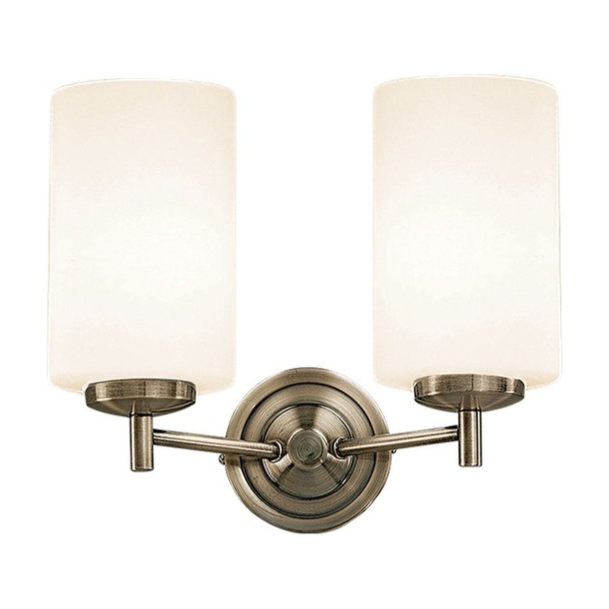Decima 2 light wall light in bronze finish