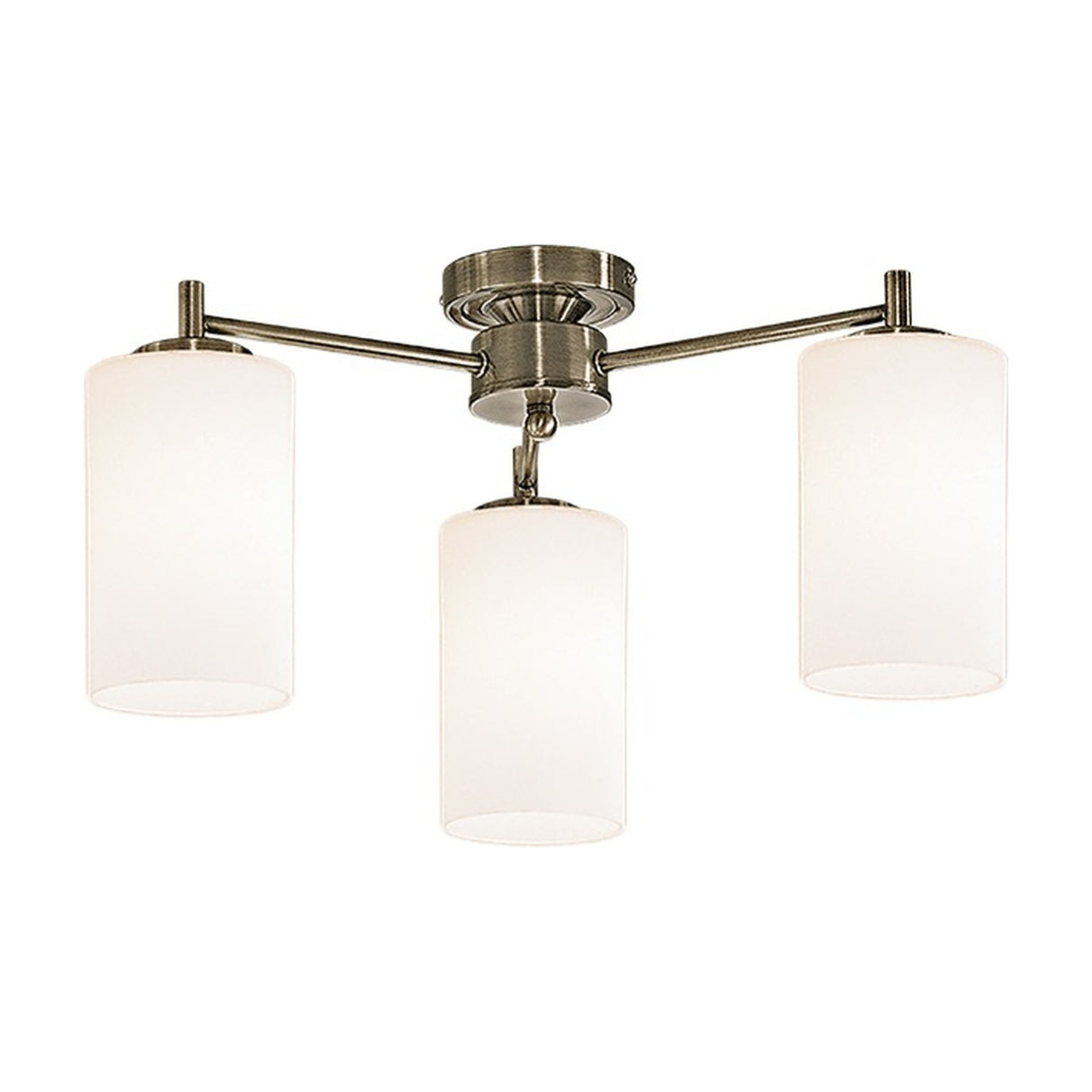 Decima 3 light ceiling light in bronze finish