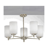 Decima 5 light ceiling light in bronze finish