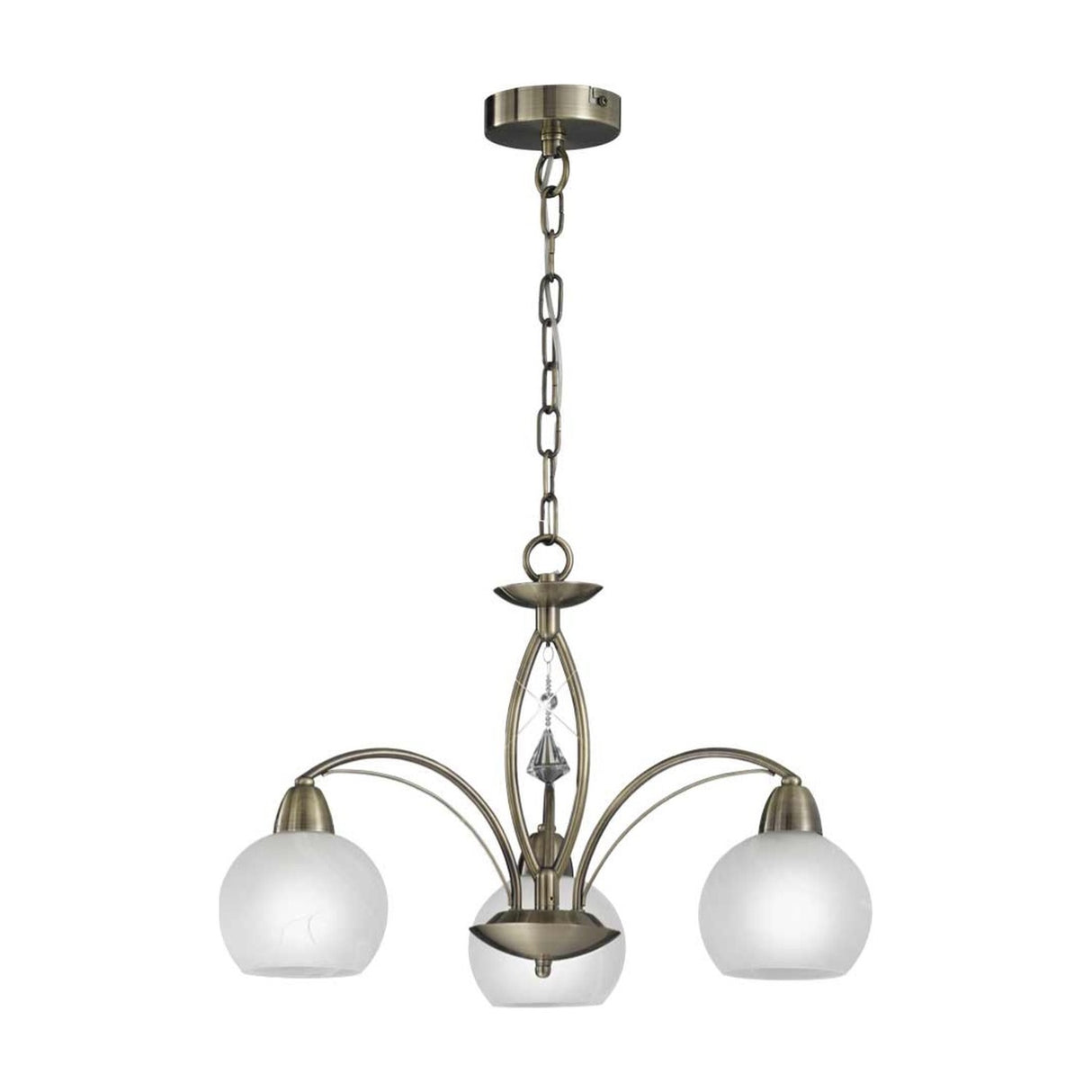 Thea 3 light ceiling light in bronze finish