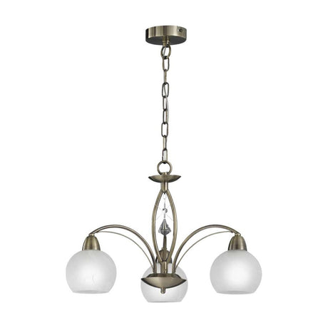 Thea 3 light ceiling light in bronze finish