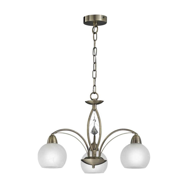Thea 3 light ceiling light in bronze finish