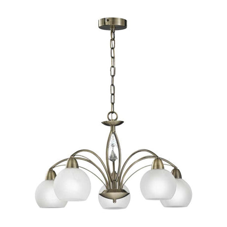 Thea 5 light ceiling light in bronze finish