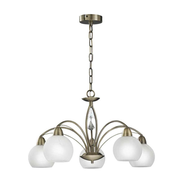 Thea 5 light ceiling light in bronze finish