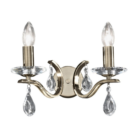 Willow 2 light wall light in bronze finish