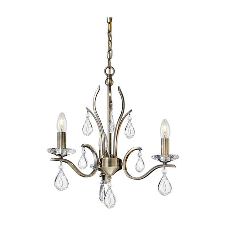 Willow 3 light chandelier in bronze finish
