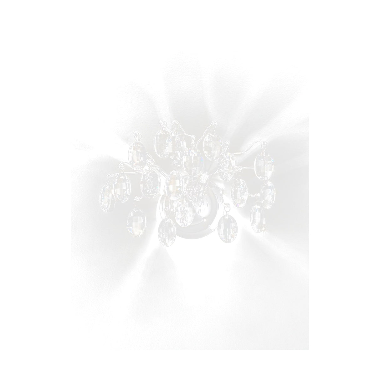 Wisteria 2 light wall light in chrome finish