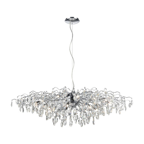 Wisteria 21 light chandelier in chrome finish