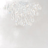 Wisteria Chrome Crystal Glass 8 Light Ceiling Light