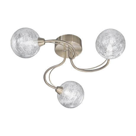 Gyro 3 light ceiling light in bronze finish