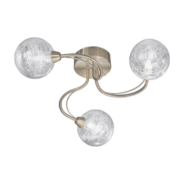 Gyro 3 light ceiling light in bronze finish