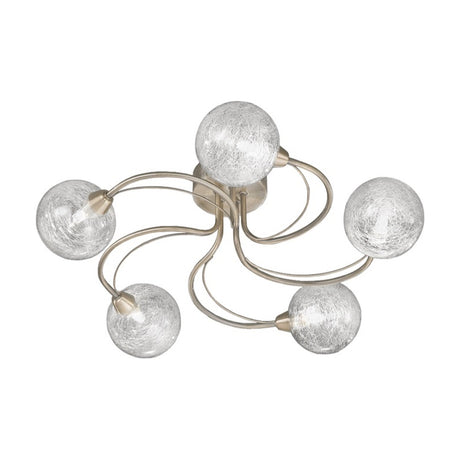 Gyro 5 light ceiling light in bronze finish