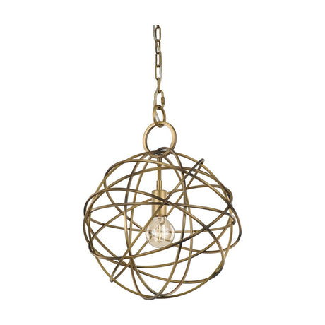 Orbit pendant light in gold finish