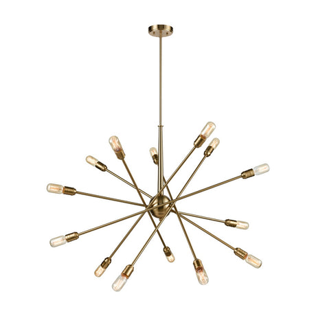 Centrix 14 light chandelier in gold finish