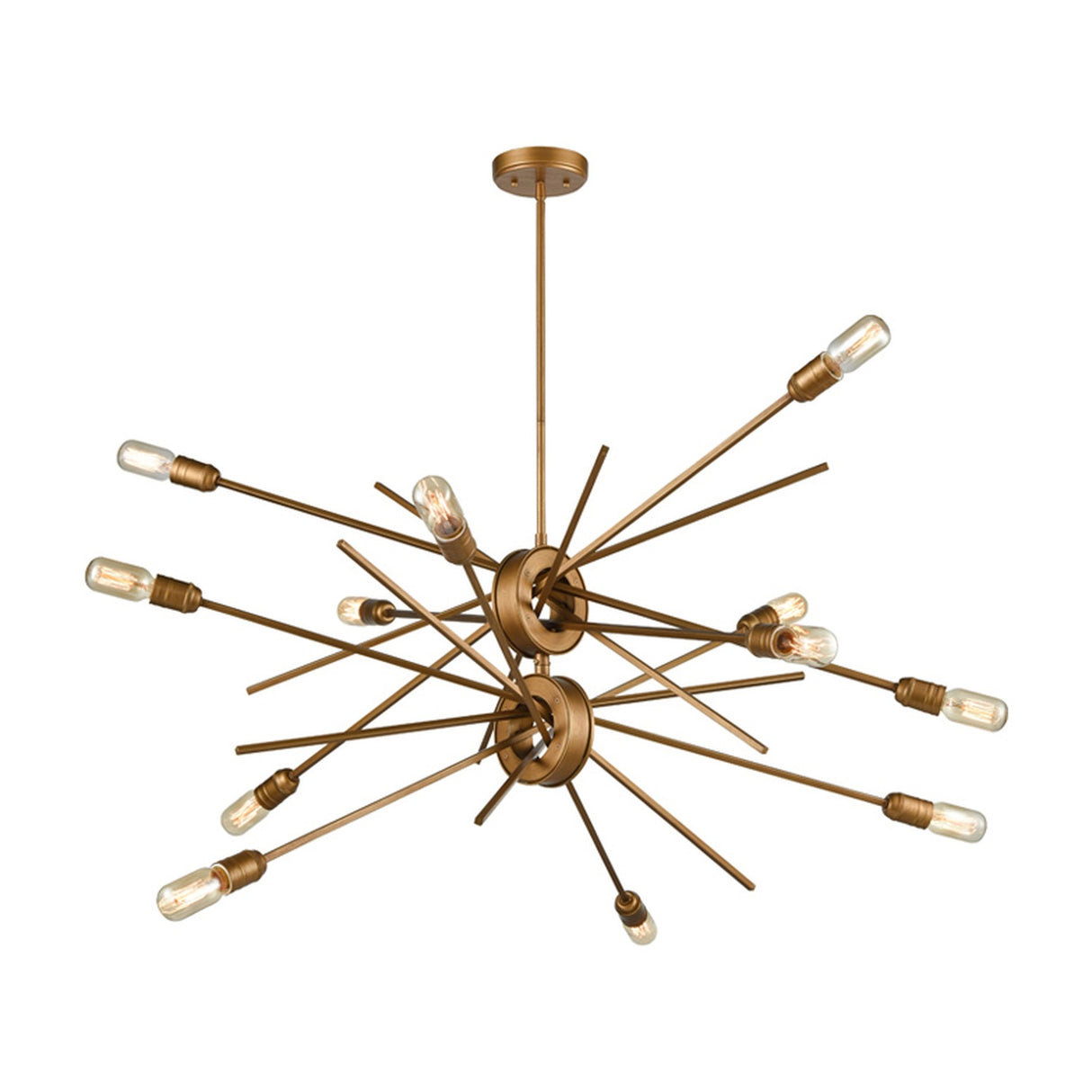 Idaho 12 light chandelier in gold finish