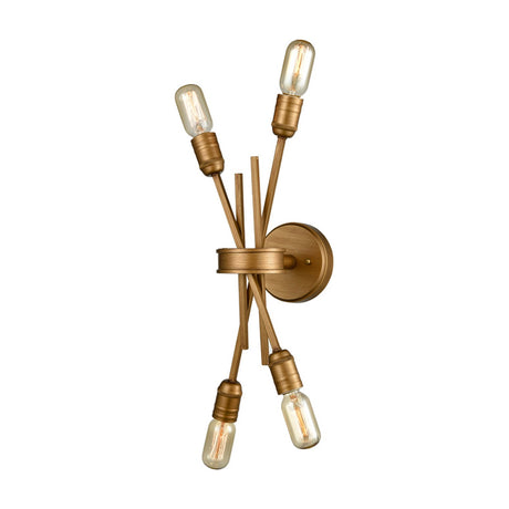 Idaho 4 light wall light in gold finish