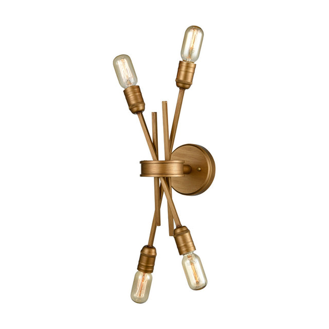 Idaho 4 light wall light in gold finish