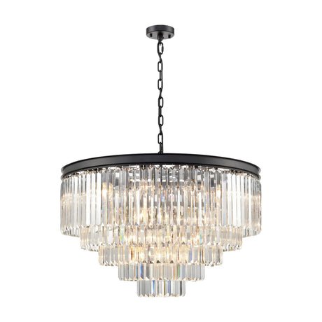 Perdita 27 light chandelier in black finish