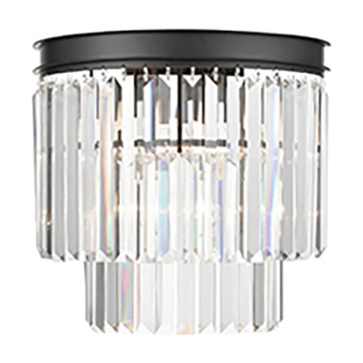 Perdita 3 light wall light in black finish, alternative view