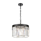 Perdita 5 light chandelier in black finish