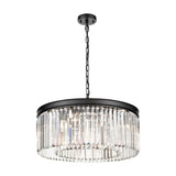 Perdita 8 light chandelier in black finish
