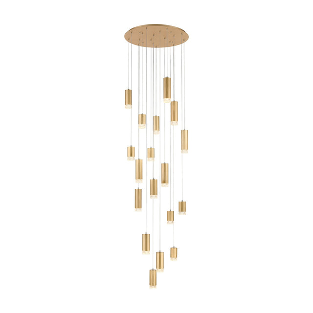 Cordelia 18 light chandelier in gold finish