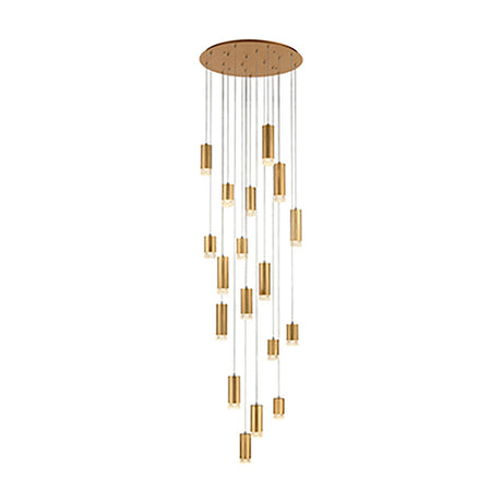 Cordelia 18 light chandelier in gold finish, alternative view