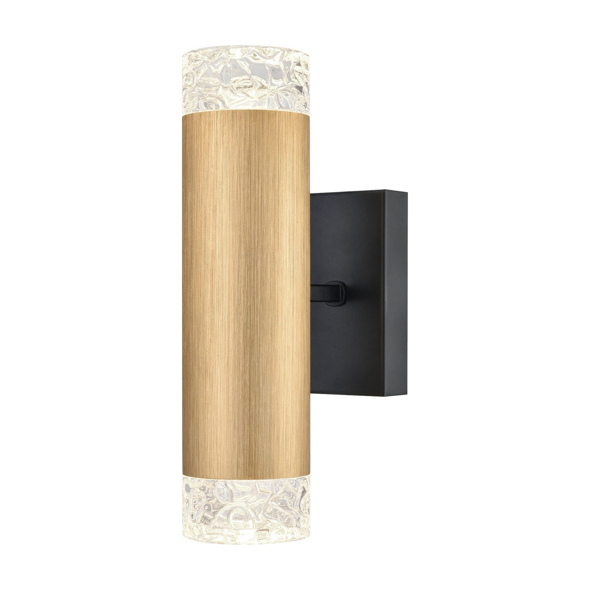 Cordelia 2 light wall light in gold and satin nickel finish