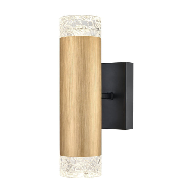 Cordelia 2 light wall light in gold and satin nickel finish