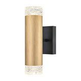 Cordelia 2 light wall light in gold and satin nickel finish, alternative view