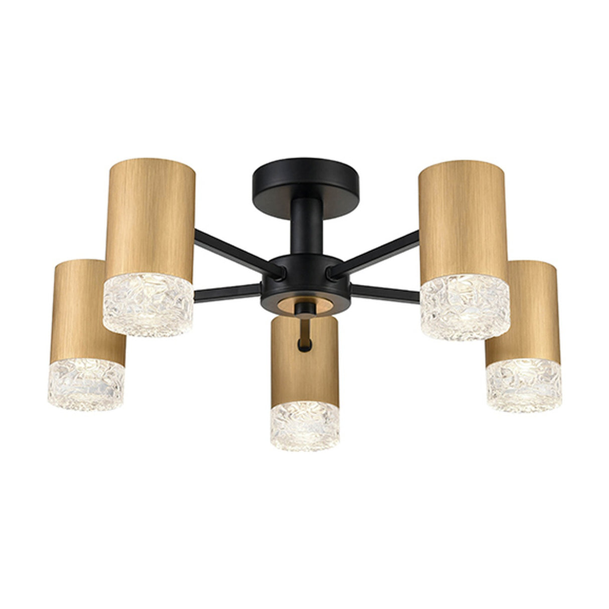 Cordelia 5 light ceiling light in gold finish