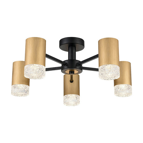Cordelia 5 light ceiling light in gold finish