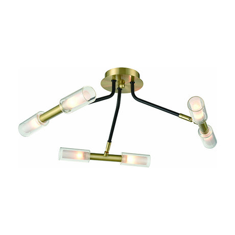 Nano 6 light ceiling light in bronze finish